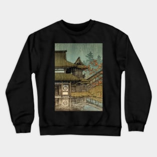Hasui Kawase - sendai temple Japanese Art Crewneck Sweatshirt